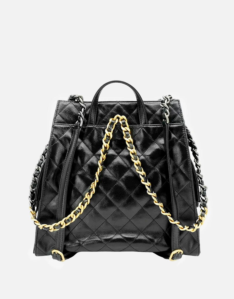 【CHANEL】 キルティング ブラックバッグ 新品未使用 CHANELキルティングトートバッグ ノベルティ非売品商品 お