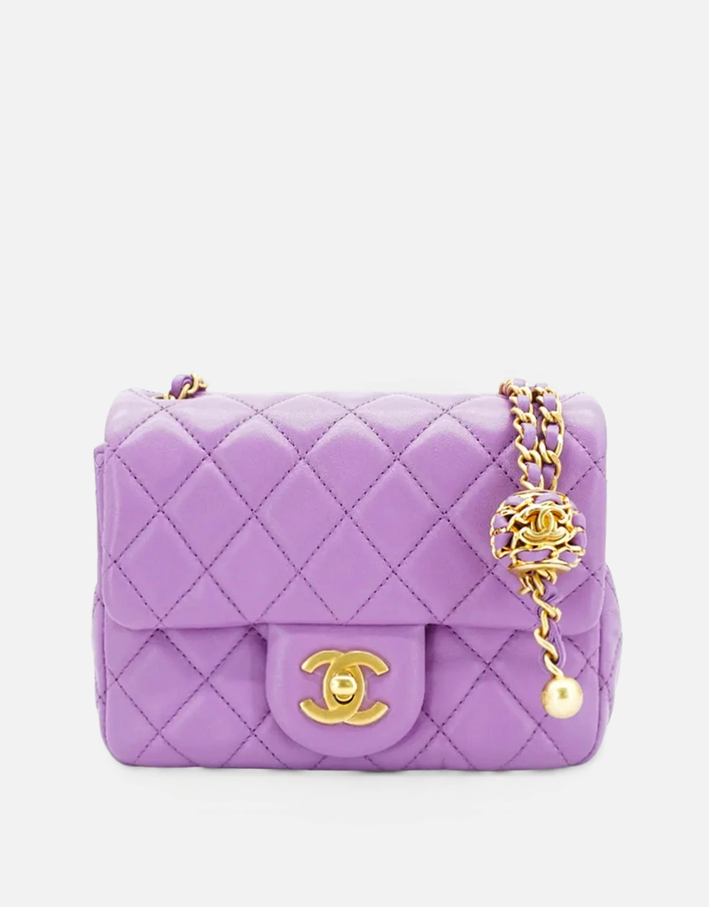 Chanel キルティング ラムスキン チェーン 斜め掛けバッグ () IFCHIC.COM