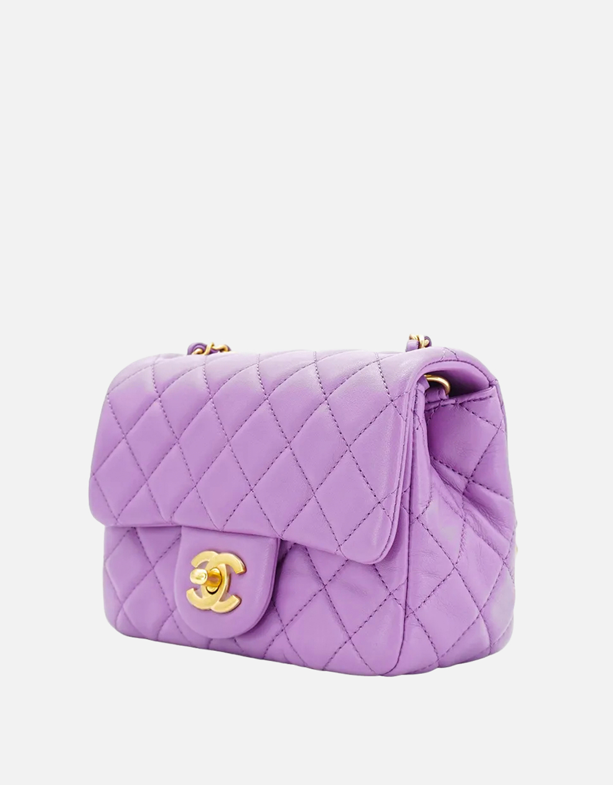 Chanel キルティング ラムスキン チェーン 斜め掛けバッグ () IFCHIC.COM