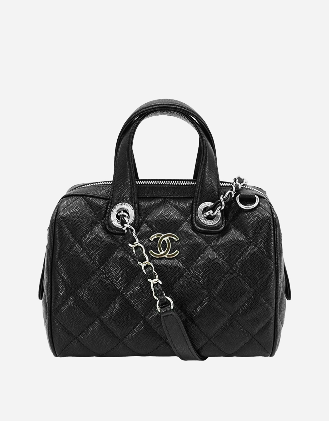 m*a様 ⭐︎せいら愛用⭐︎シャネル　ココマーク　ボーリングバッグ Chanel スモール グレインレザー ボウリングバッグ () IFCHIC.COM