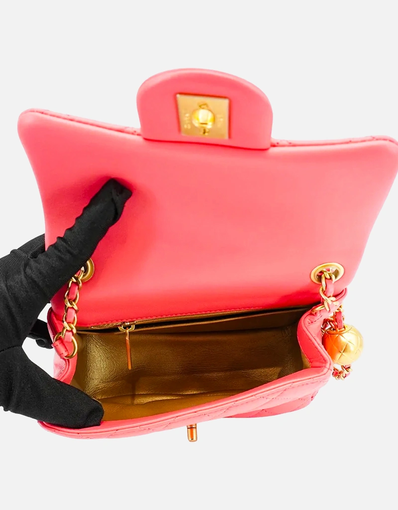 Chanel キルティング ラムスキン 調節釦 斜め掛けバッグ () IFCHIC.COM