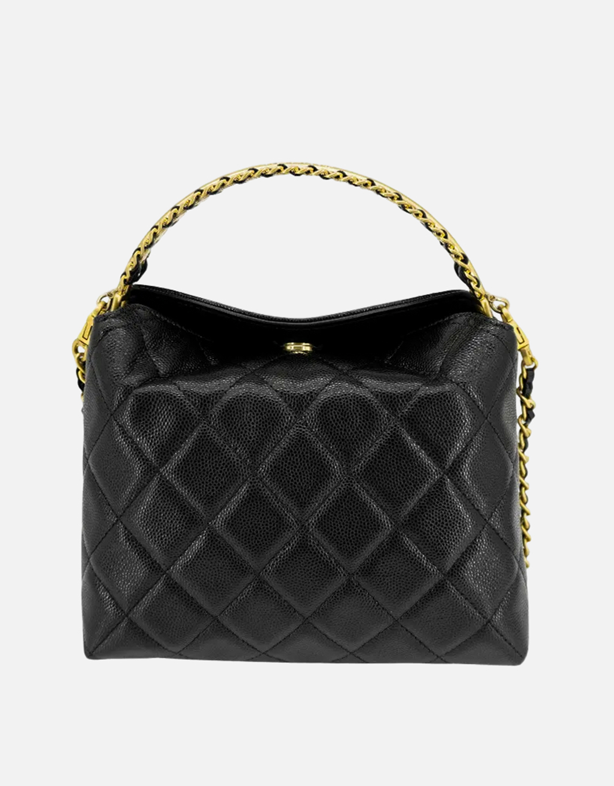 Chanel キルティング グレインレザー チェーン ハンドル 2WAY バッグ