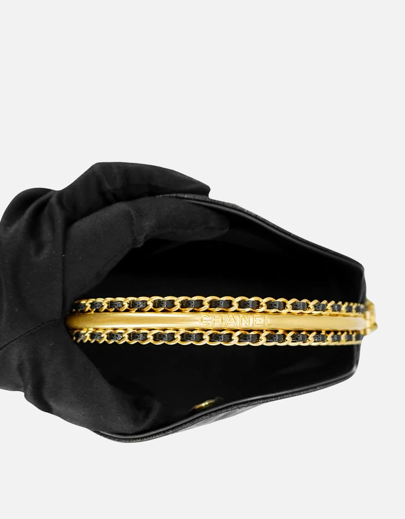 Chanel キルティング グレインレザー チェーン ハンドル 2WAY バッグ