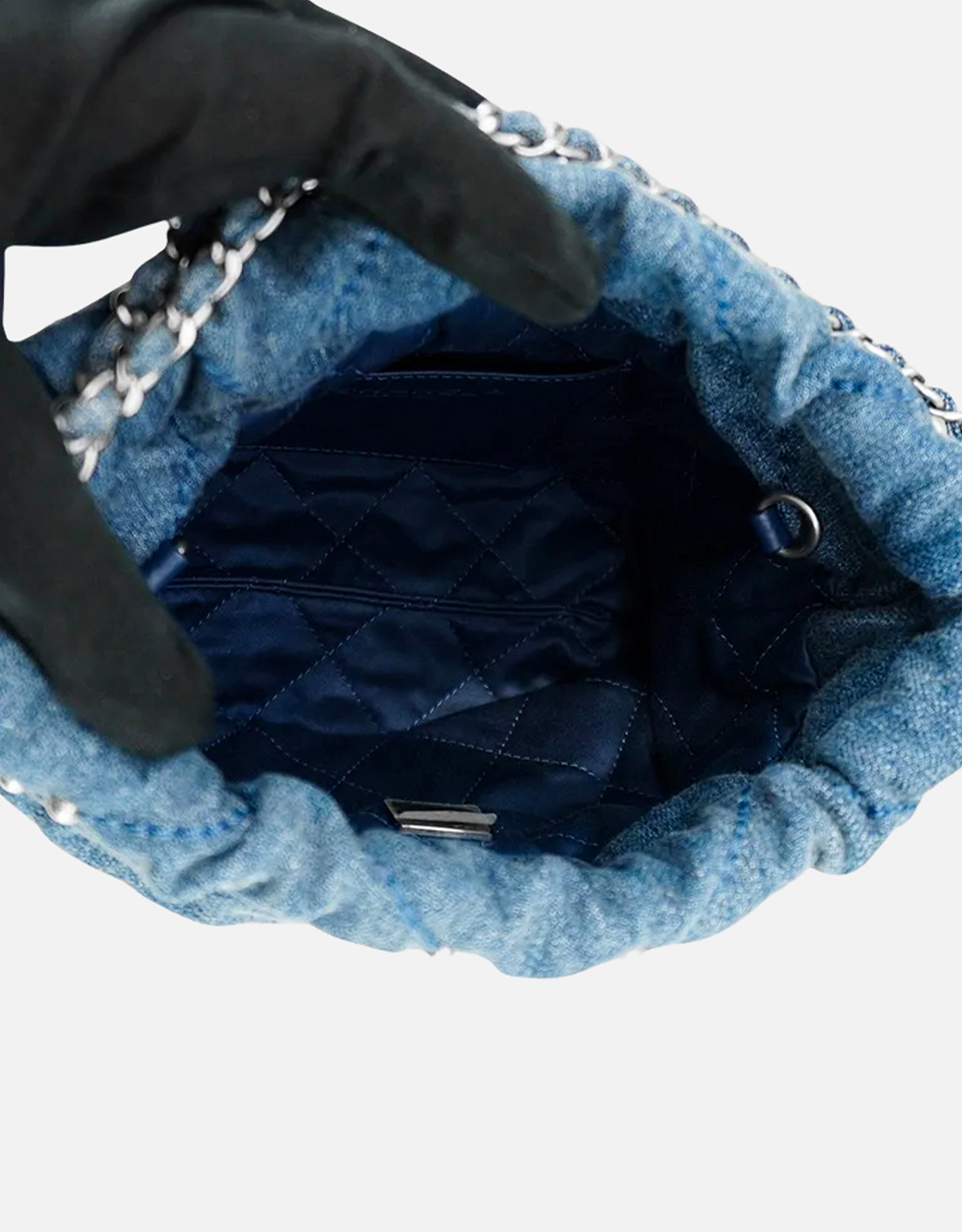 Chanel 22 Mini デニム パール 斜め掛けバッグ () IFCHIC.COM Chanel 22 Mini デニム パール 斜め掛けバッグ () IFCHIC.COM
