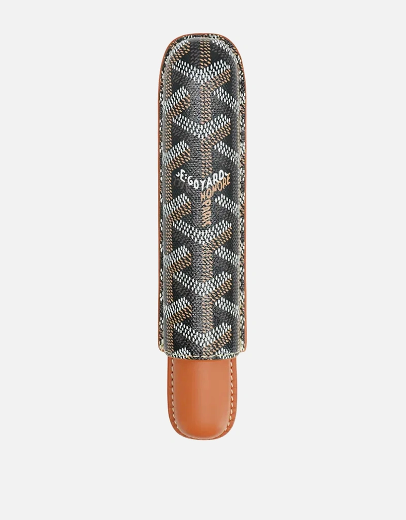 goyard cigarette case Black Goyardine Canvas & Clamecy Cowhide Churchill Single Cigar Available For Immediate Sale At Sotheby's Goyard Customs  Passport holder,