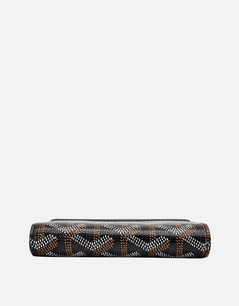 Goyard マティニョンPMキャンバスアンドカーフスキンジップウォレット