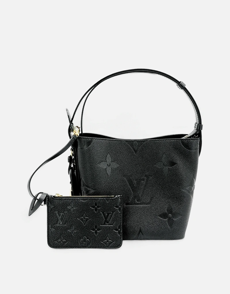 Louis Vuitton All In BB 型押し牛革クロスボディバケットバッグ