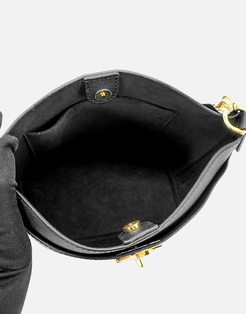 Louis Vuitton Lock And Walk シボ加工カーフレザー バケットバッグ