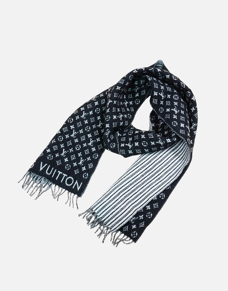 Louis Vuitton Logo ストライプ ウール マフラー () IFCHIC.COM