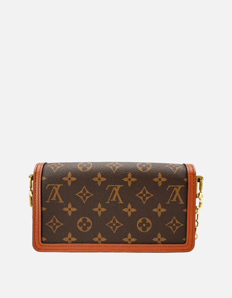 Louis Vuitton Dauphine East West Coated Canvas Shoulder Crossbody
