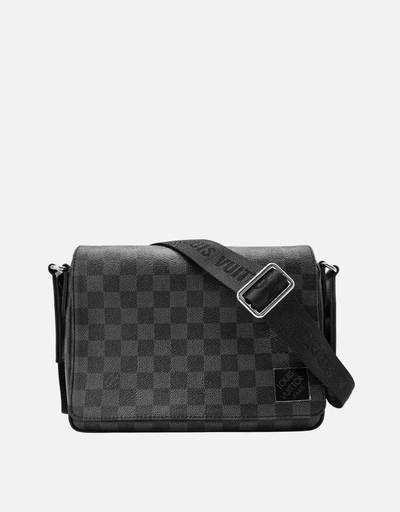 Louis Vuitton グレー ボディバッグ Louis Vuitton Anthracite Grey Monogram Shadow Duo Messenger Bag