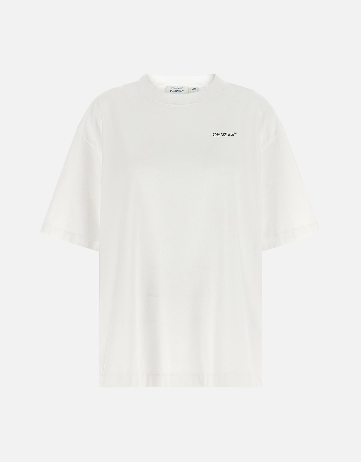 Off-White Off-White Cotton Logo Print Oversized T-Shirt - XXS　オフホワイト コットン ロゴ プリント オーバーサイズ T シャツ - XXS