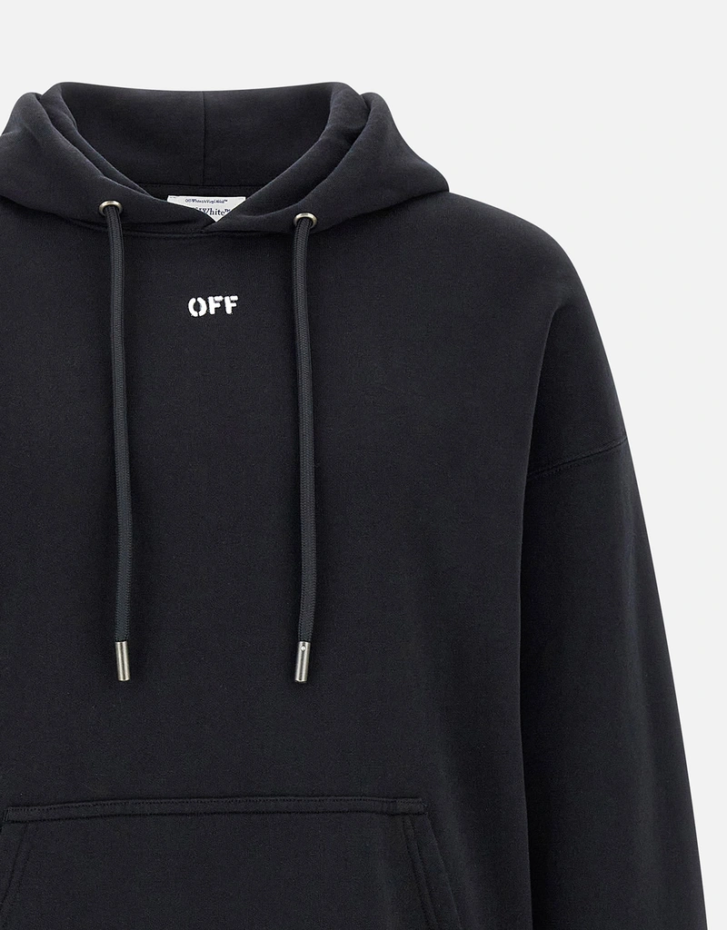 Off-White メンズスプレーアロウコットンオーバーサイズフーディ Off-White メンズスプレーアロウコットンオーバーサイズフーディ