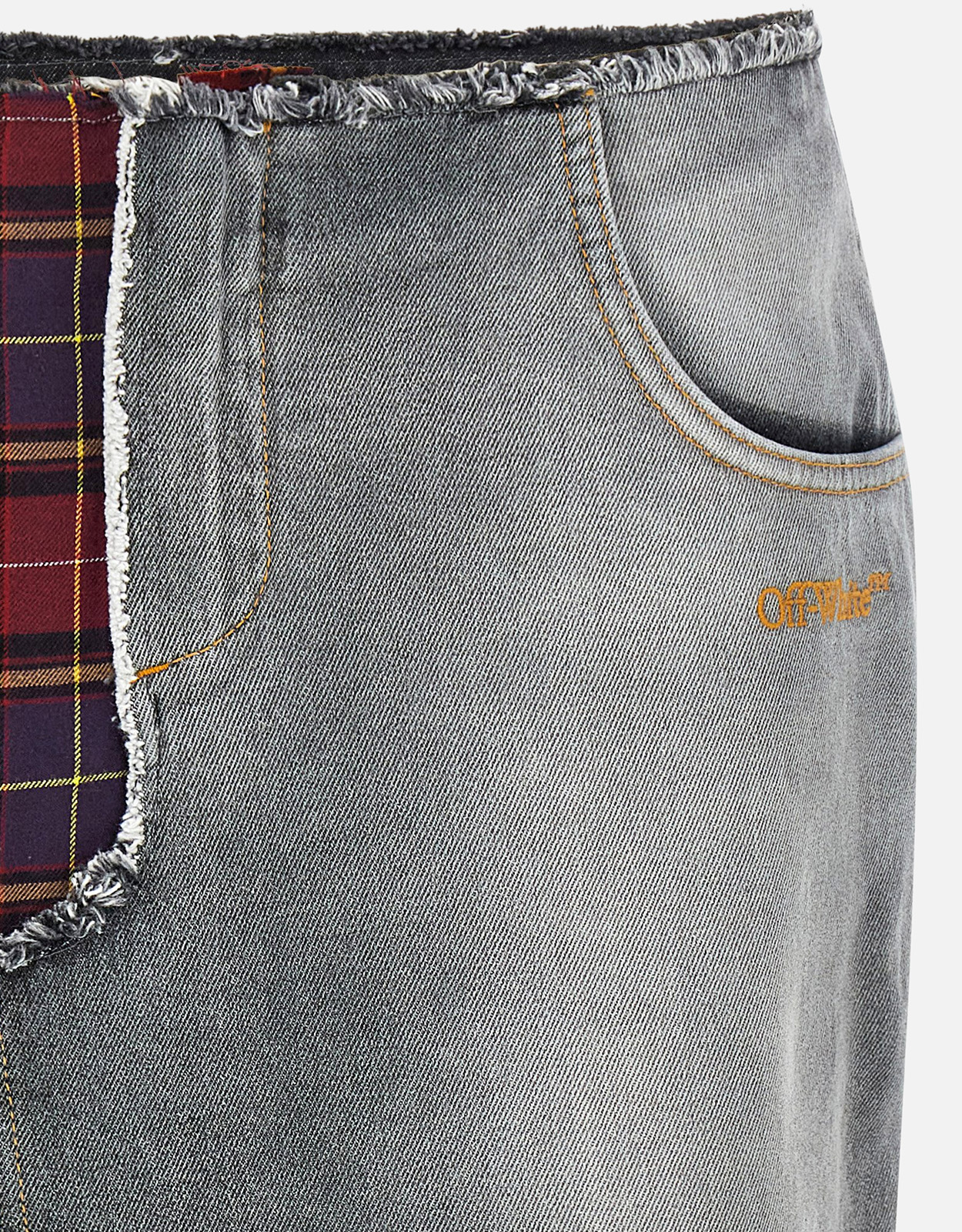 Off-White パッチワークコットンミディスカート (すべての新品) IFCHIC.COM