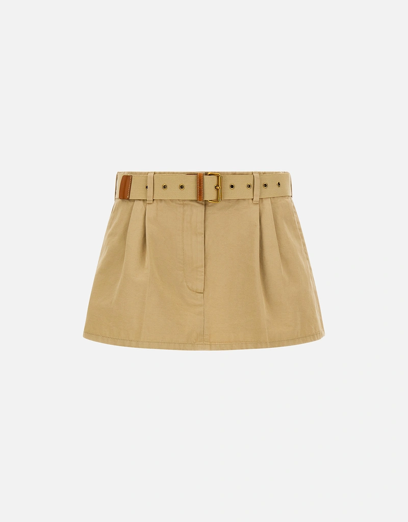 Miu Miu Old Gabardine ミニスカート (すべての新品) IFCHIC.COM