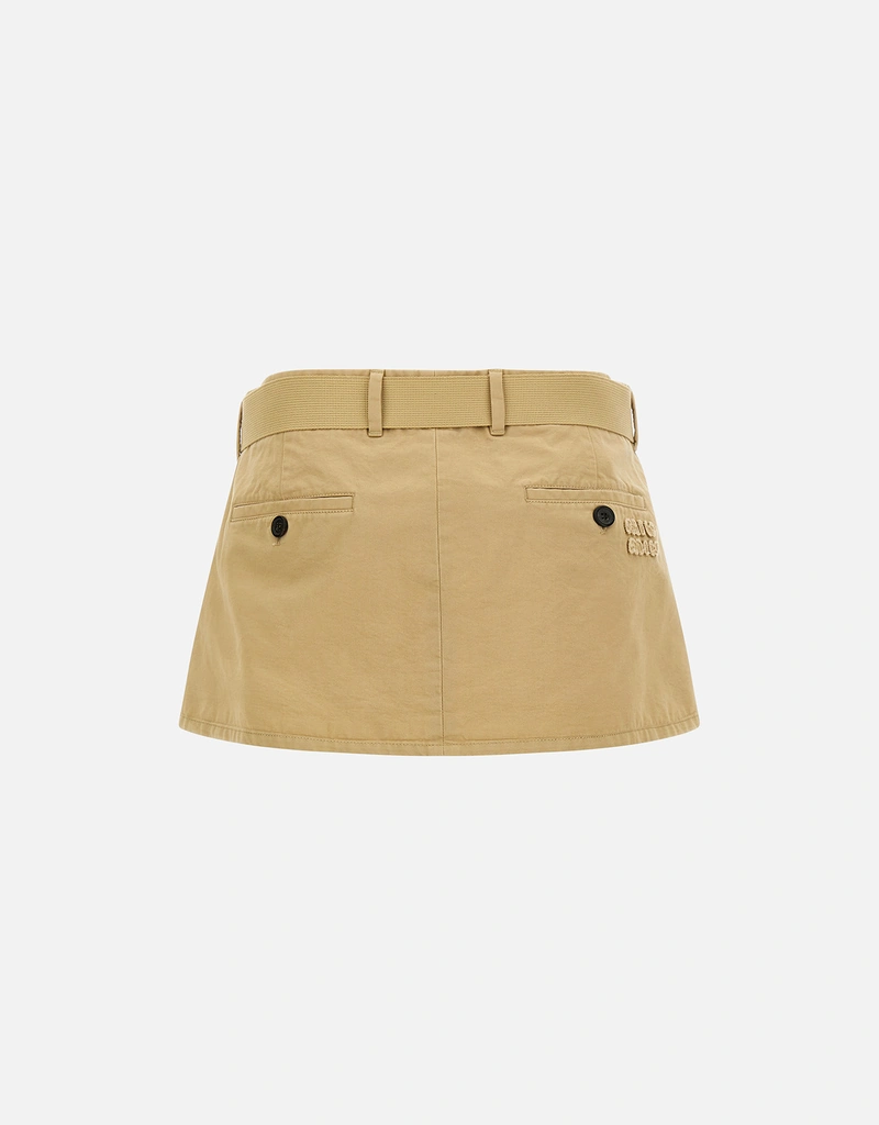 Miu Miu Old Gabardine Mini Skirt (All New In) IFCHIC.COM