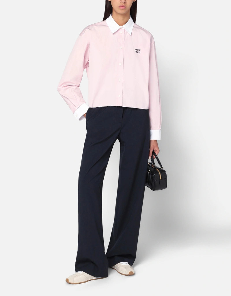 Miu Miu Virgin Wool Pants (Pants) IFCHIC.COM