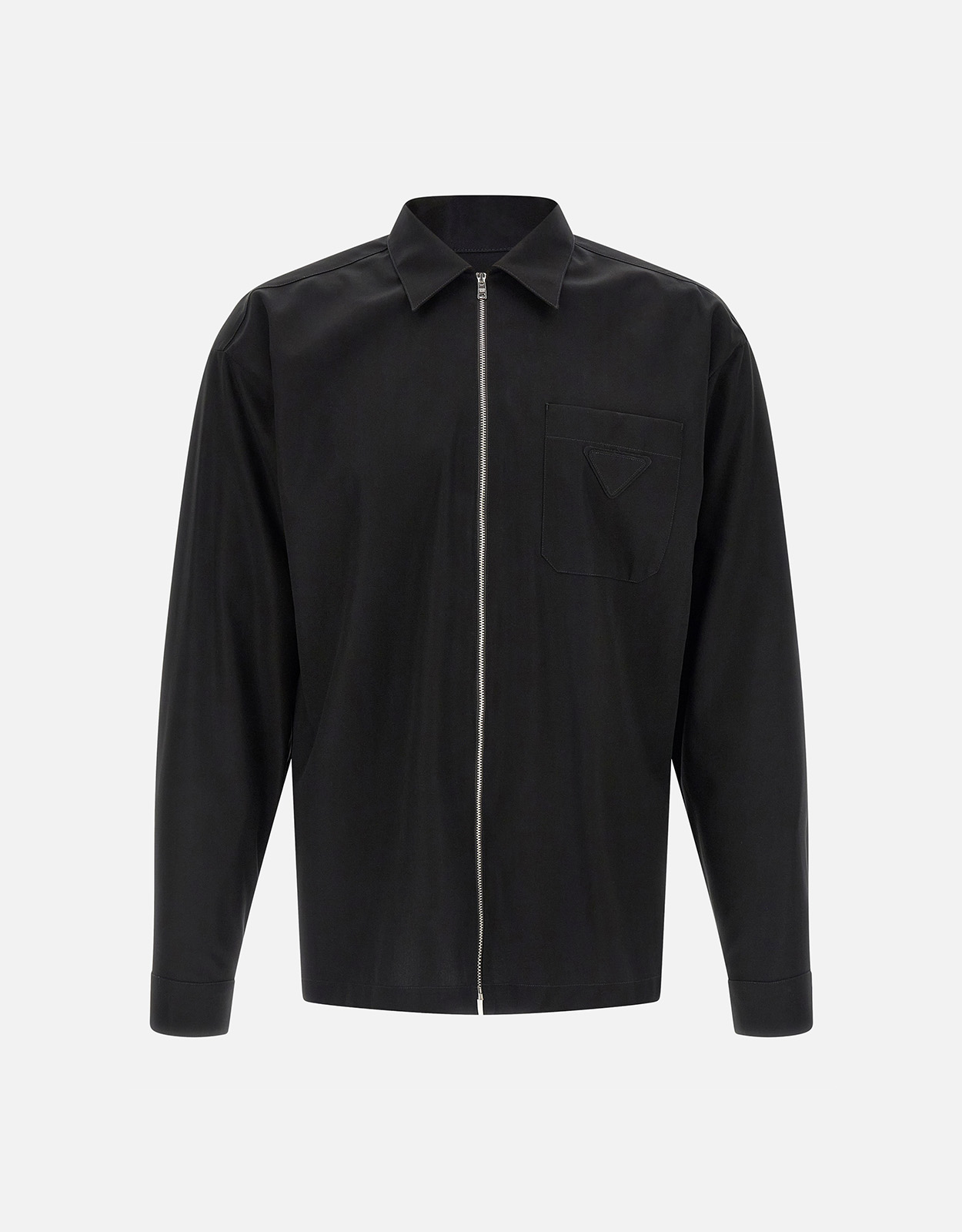 Prada メンズコットンルーズフィットジッパーシャツ (すべての新品
