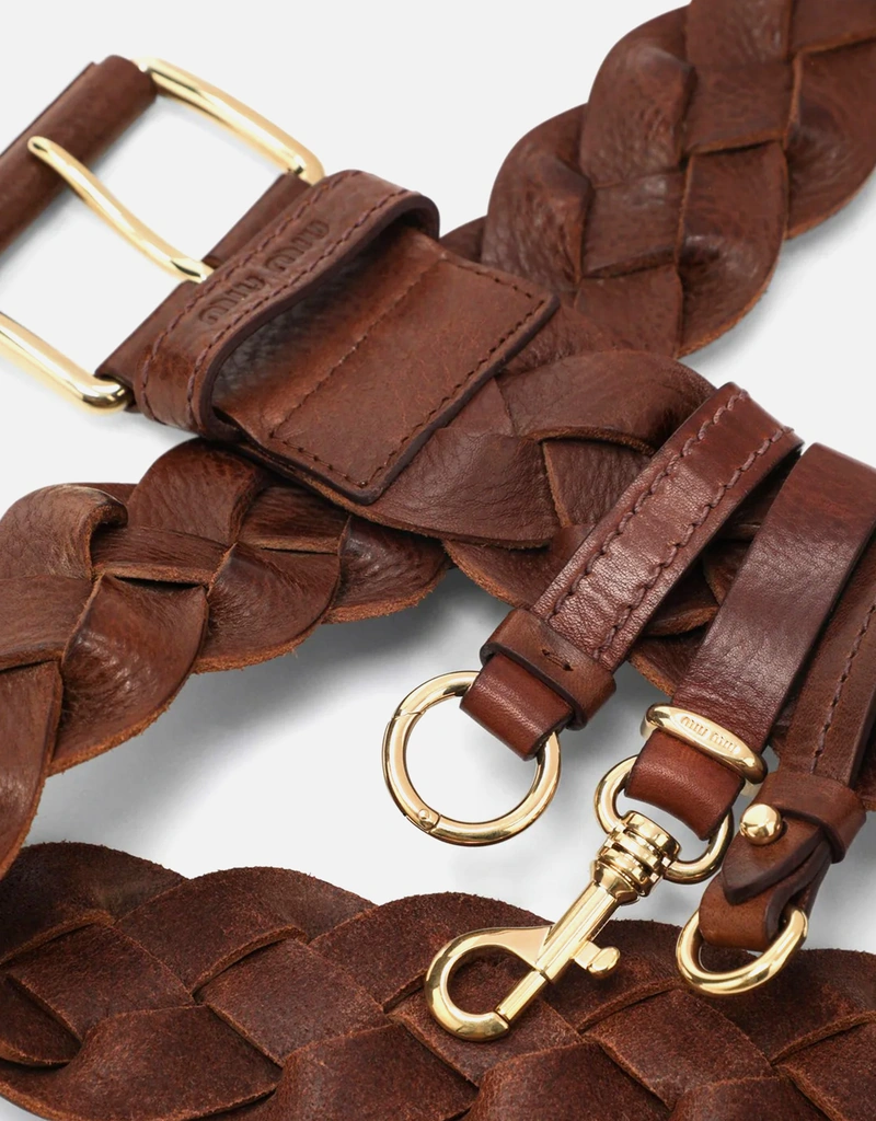 Miu Miu レザーベルト (ベルト) IFCHIC.COM