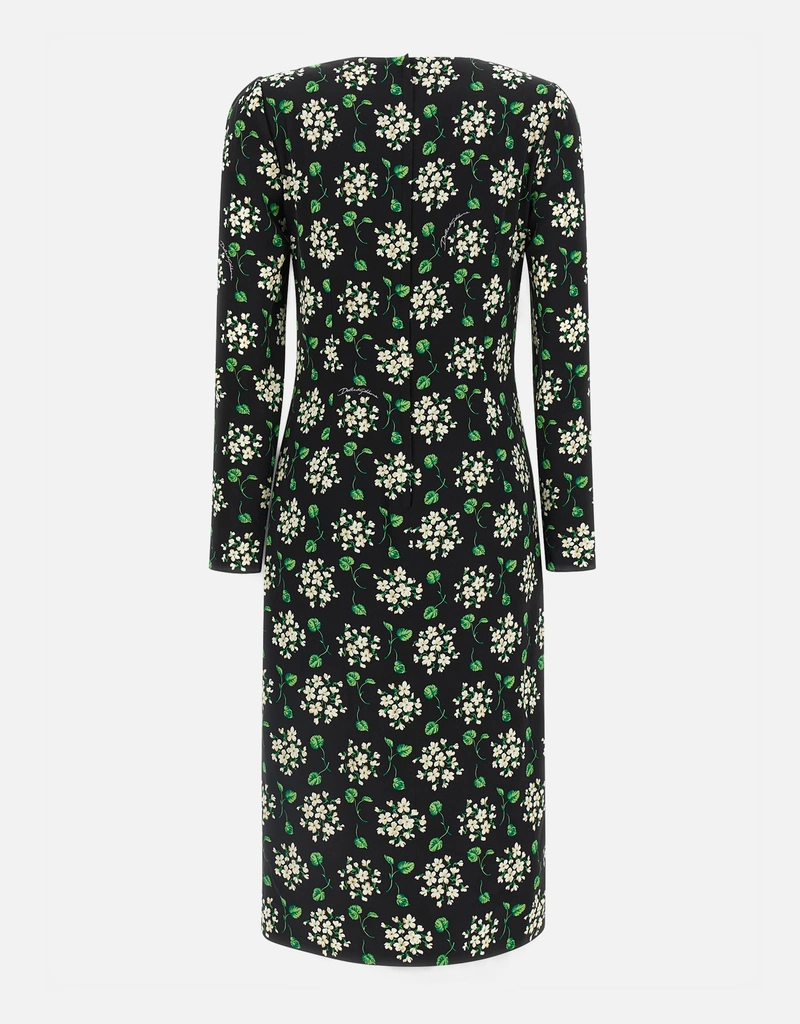 dolce and gabbana green floral dress Dolce Gabbana Mint Green Midi Dress main image 0