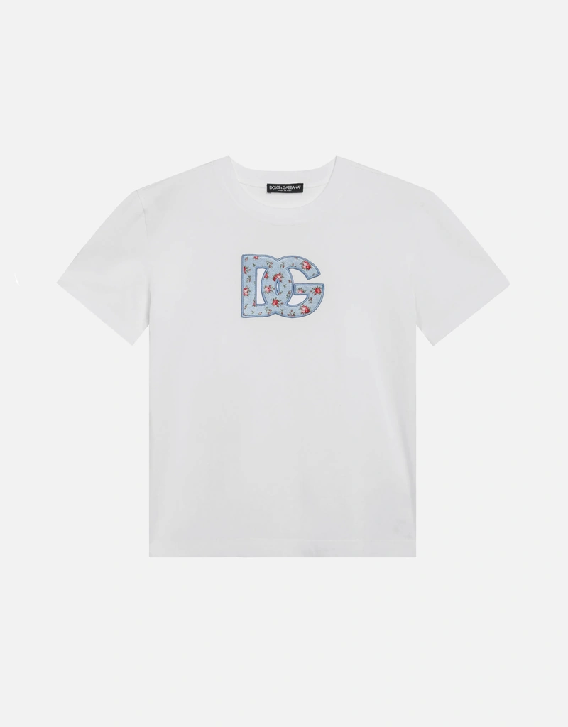 Dolce & Gabbana DGプリントパッチ付きジャージTシャツ (すべての新品