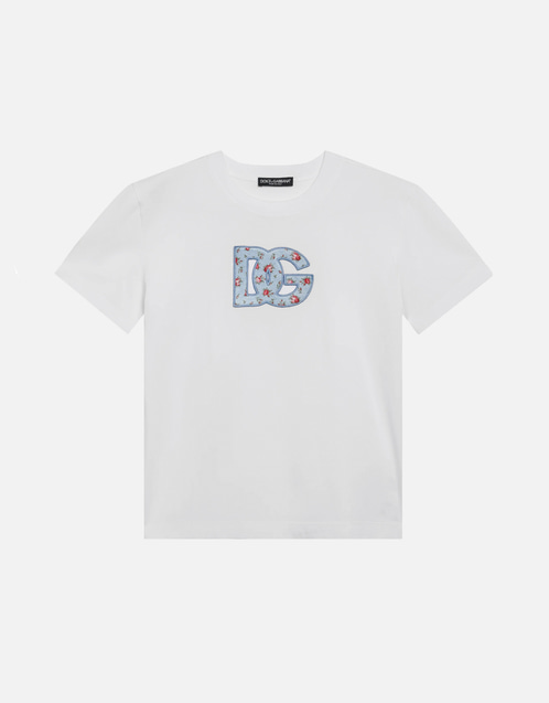 Dolce & Gabbana DGプリントパッチ付きジャージTシャツ (すべての新品