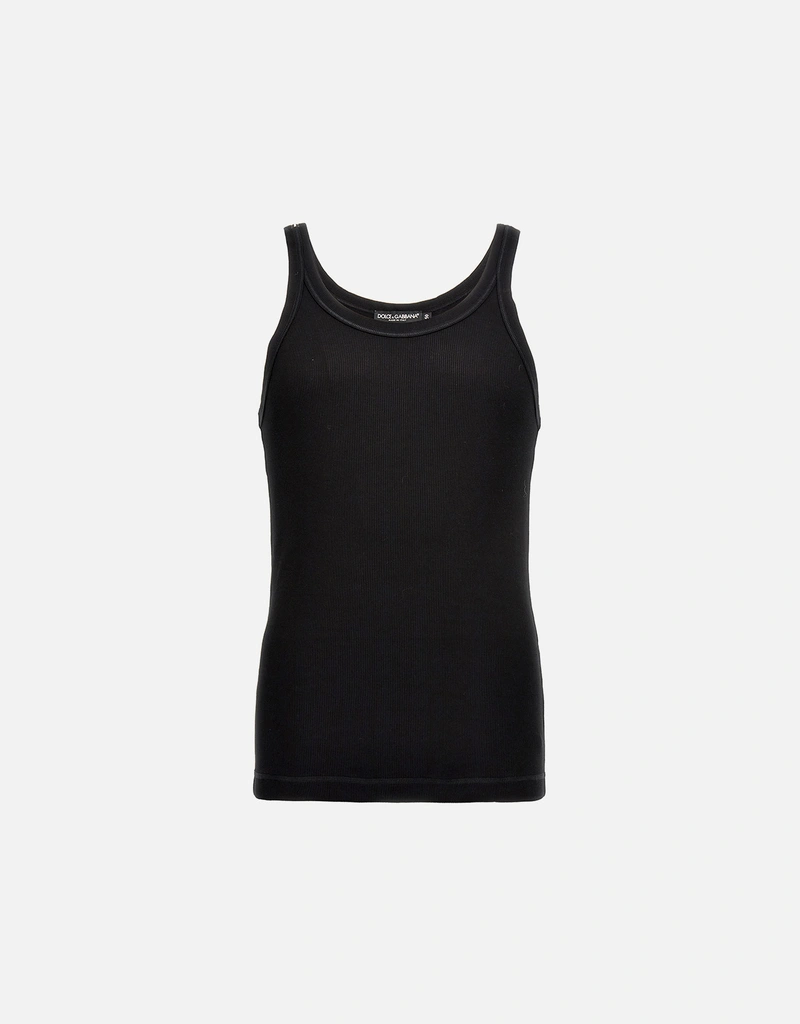 Dolce & Gabbana ブラックタンクトップ 38 Dolce & Gabbana Men's Cotton Ribbed Tank Top () IFCHIC.COM