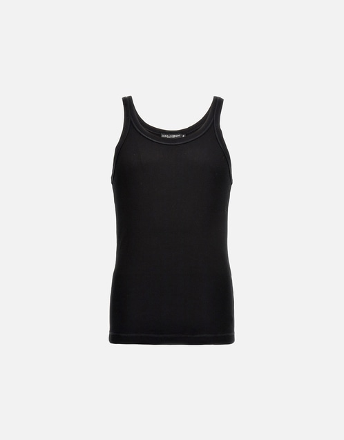 Dolce & Gabbana Men's Cotton Ribbed Tank Top () IFCHIC.COM