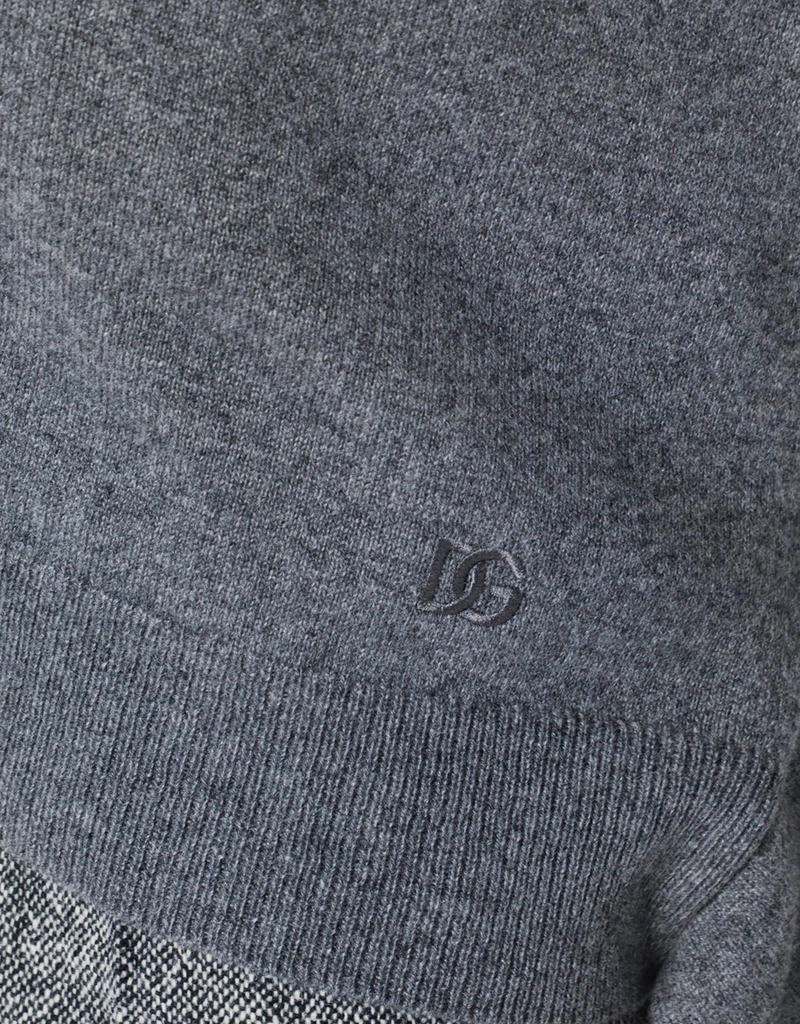 Dolce & Gabbana カシミア Vネック ノットデザインセーター (ニット