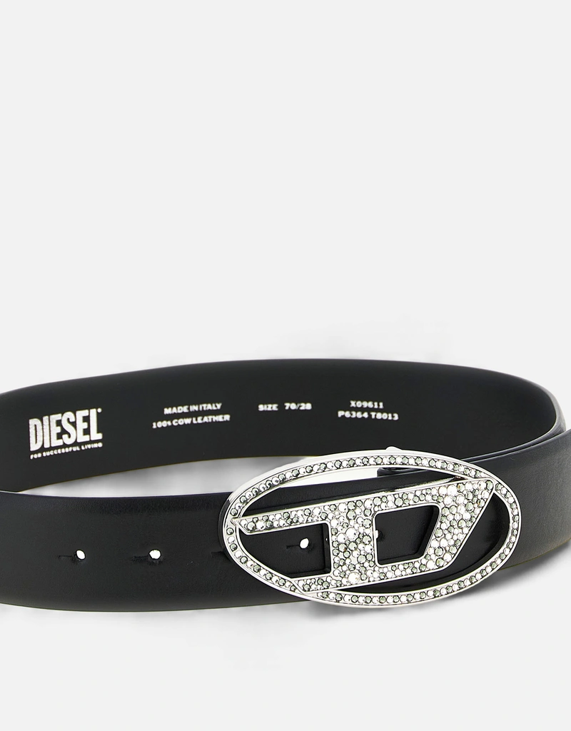 Diesel B-1dr Strass レザーベルト () IFCHIC.COM