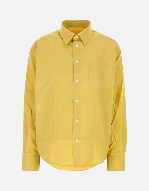 【月末セール5/31まで】AMI PARIS アイボリーシャツ クリーニング済み AMI Paris コットンポプリンシャツ (すべての新品) IFCHIC.COM