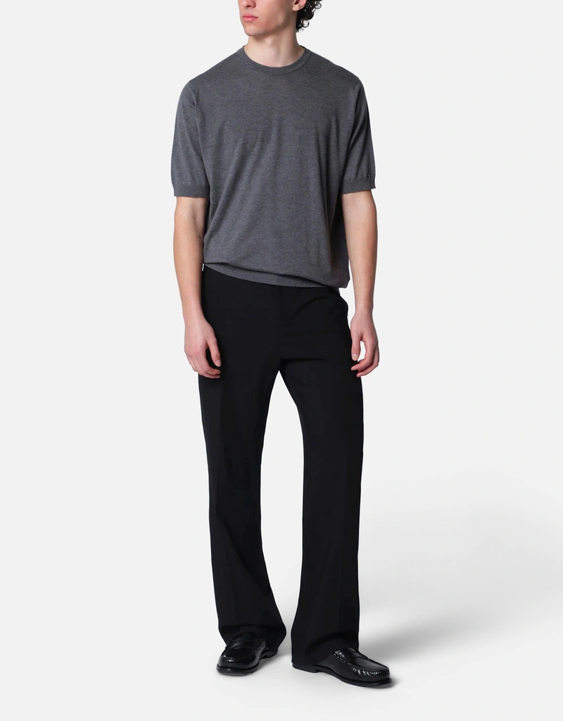 JOHN SMEDLEY メンズ コットン クルーネック セーター (トップス