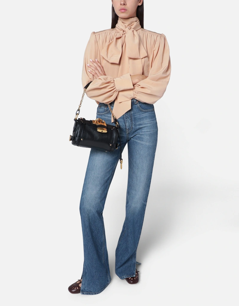 Chloé スモールパディントン グレインドバッファローレザーチェーン