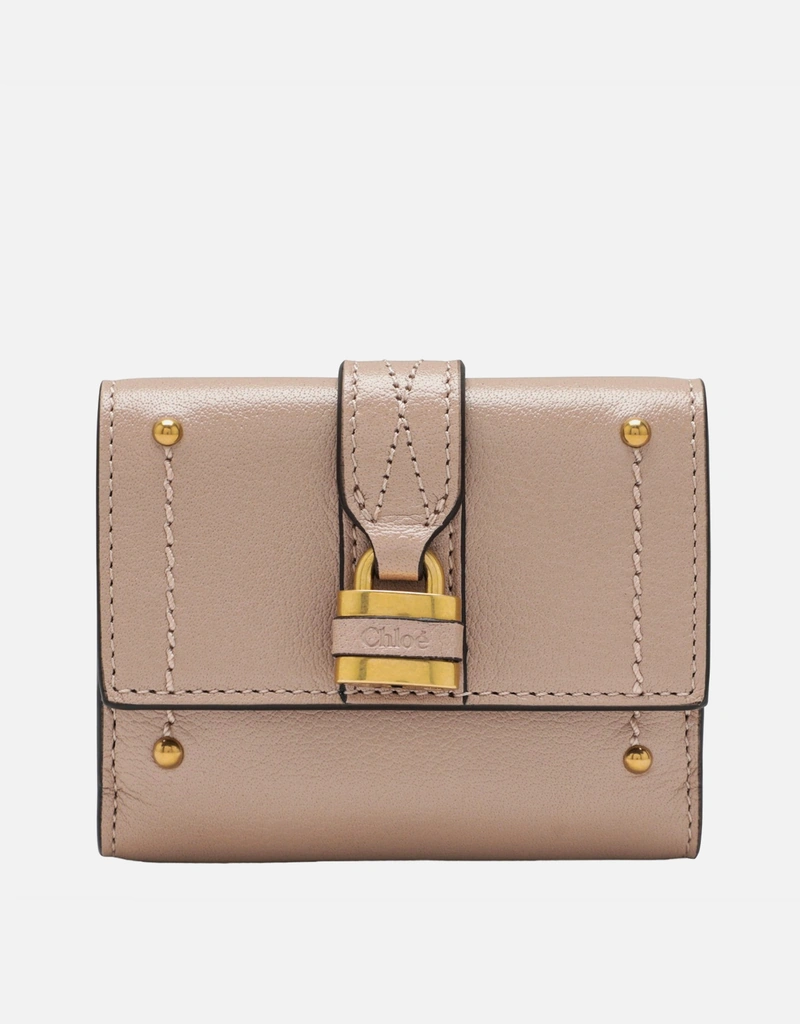 Chloé ミニパディントングレインバッファローレザー三つ折り財布 (財布