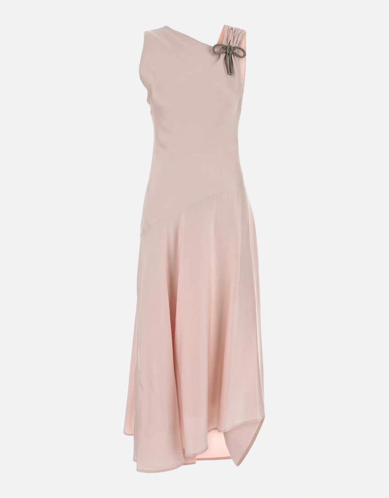 Jil Sander - Envers Satin Evening Dress, Woman, Pink, Size: 6 Jil Sander - Envers Satin Evening Dress, Woman, Pink, Size: 6