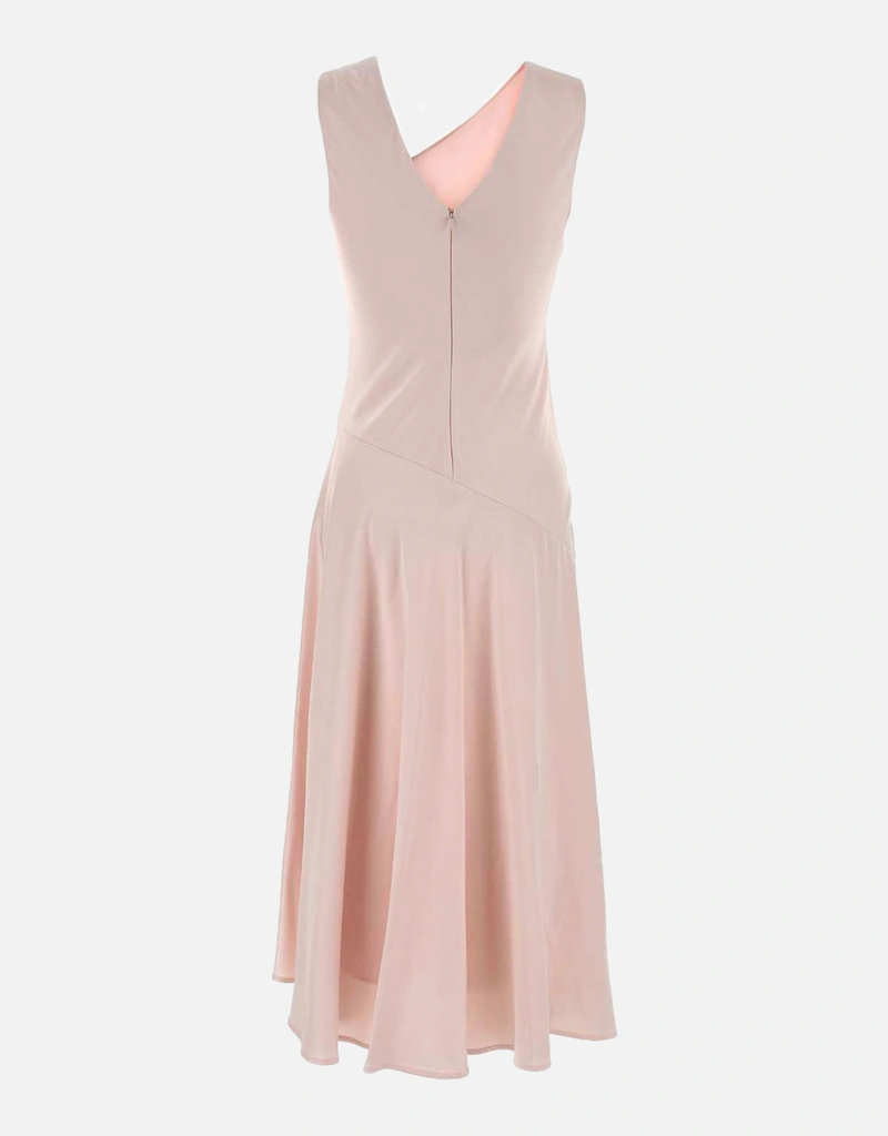 Jil Sander - Envers Satin Evening Dress, Woman, Pink, Size: 6