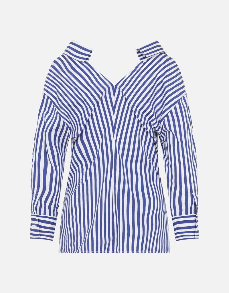 Givenchy スラッシュストライプコットンポプリンシャツ (すべての新品