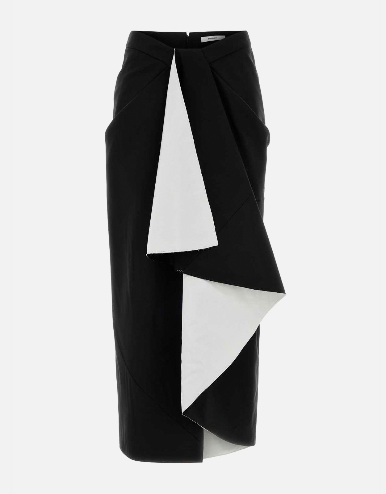 Givenchy Bonded Wool And Mohair Wrap Midi Skirt - FR 36F　ジバンシィ ボンデッド ウール & モヘア ラップ ミディ スカート - FR 36F Givenchy