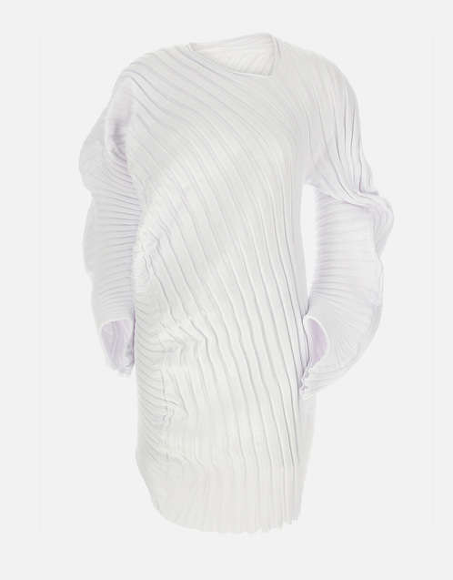 Issey Miyake KNIT (AS IT IS) リブアシンメトリートップ (すべての
