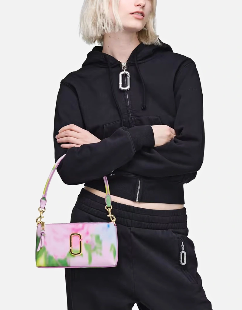Marc Jacobs スナップショットフローラルプリントレザーショルダー