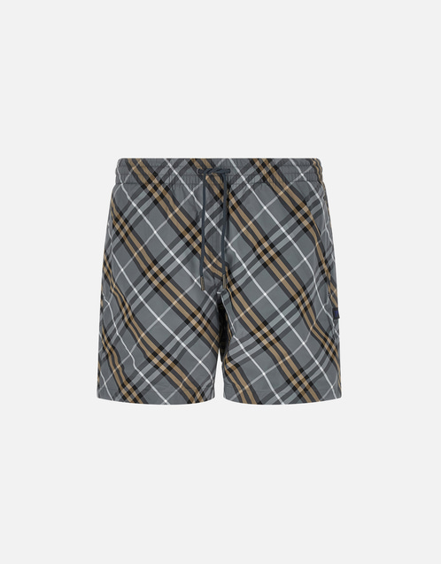 Burberry メンズプリントナイロンスイミングショーツ (すべての新品