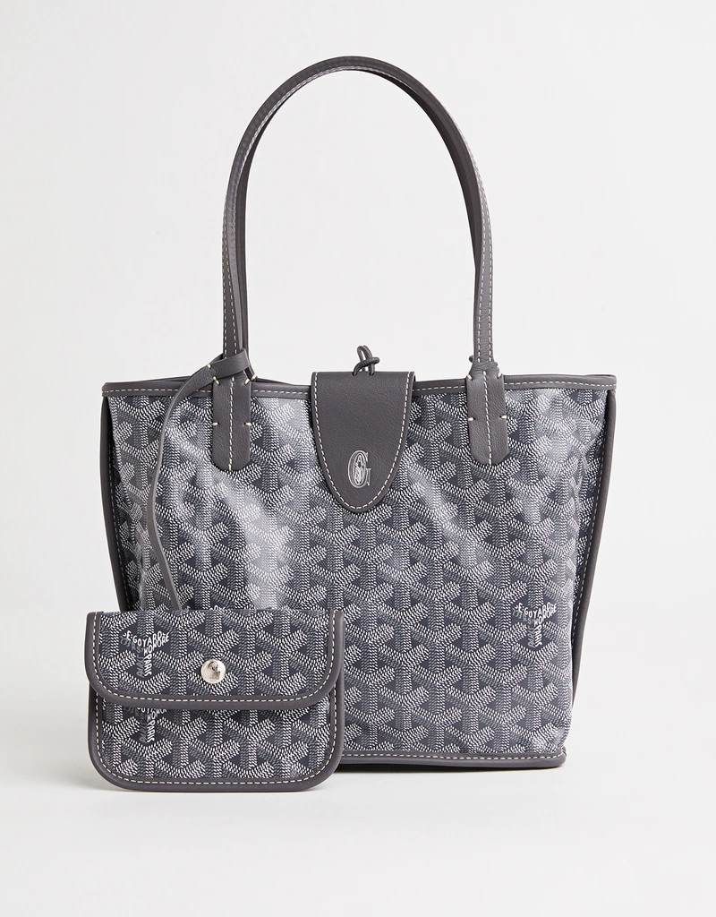 Goyard Anjou Mini Calfskin And Canvas Tote Bag (トートバッグ