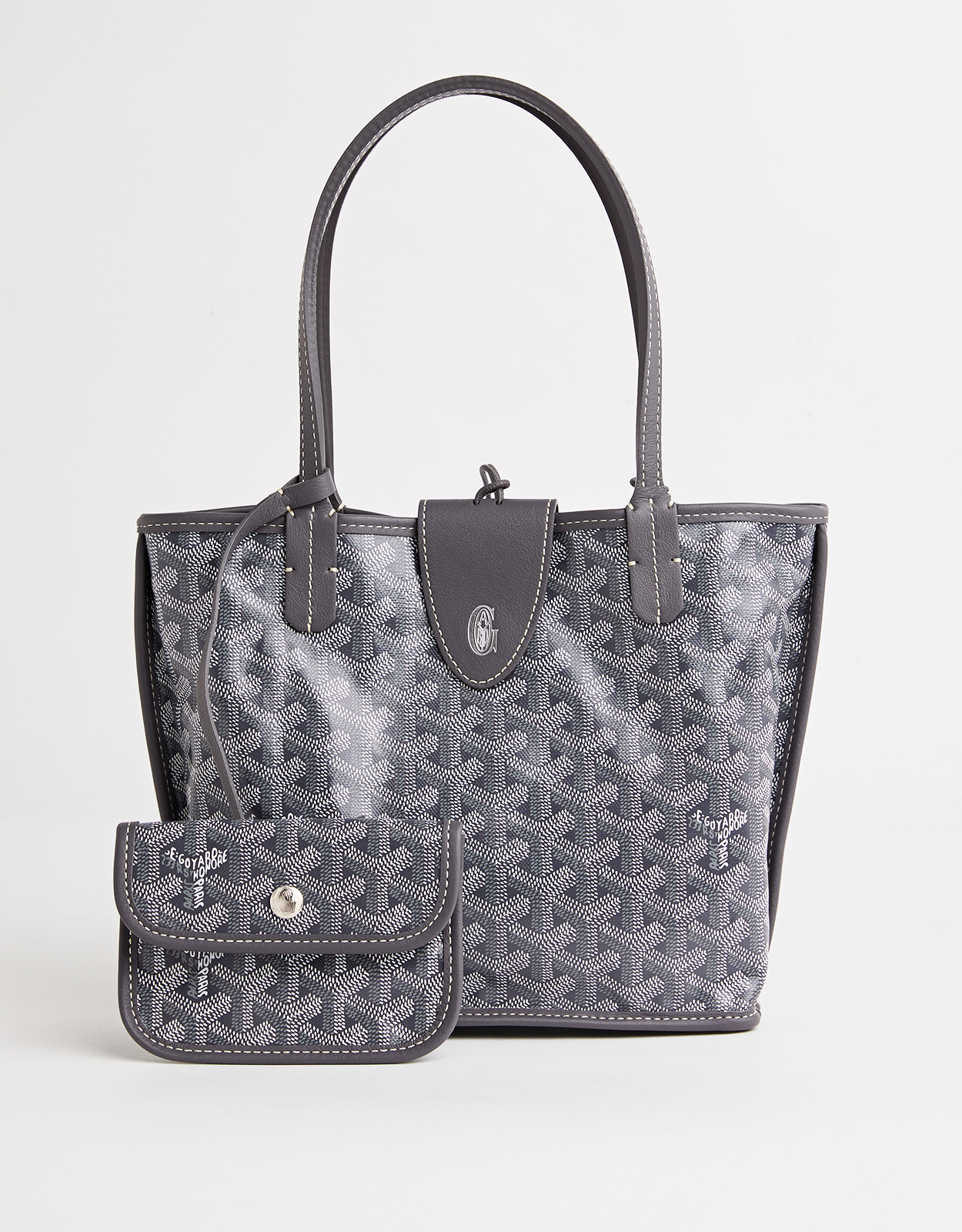 Goyard Anjou Mini Calfskin And Canvas Tote Bag (トートバッグ