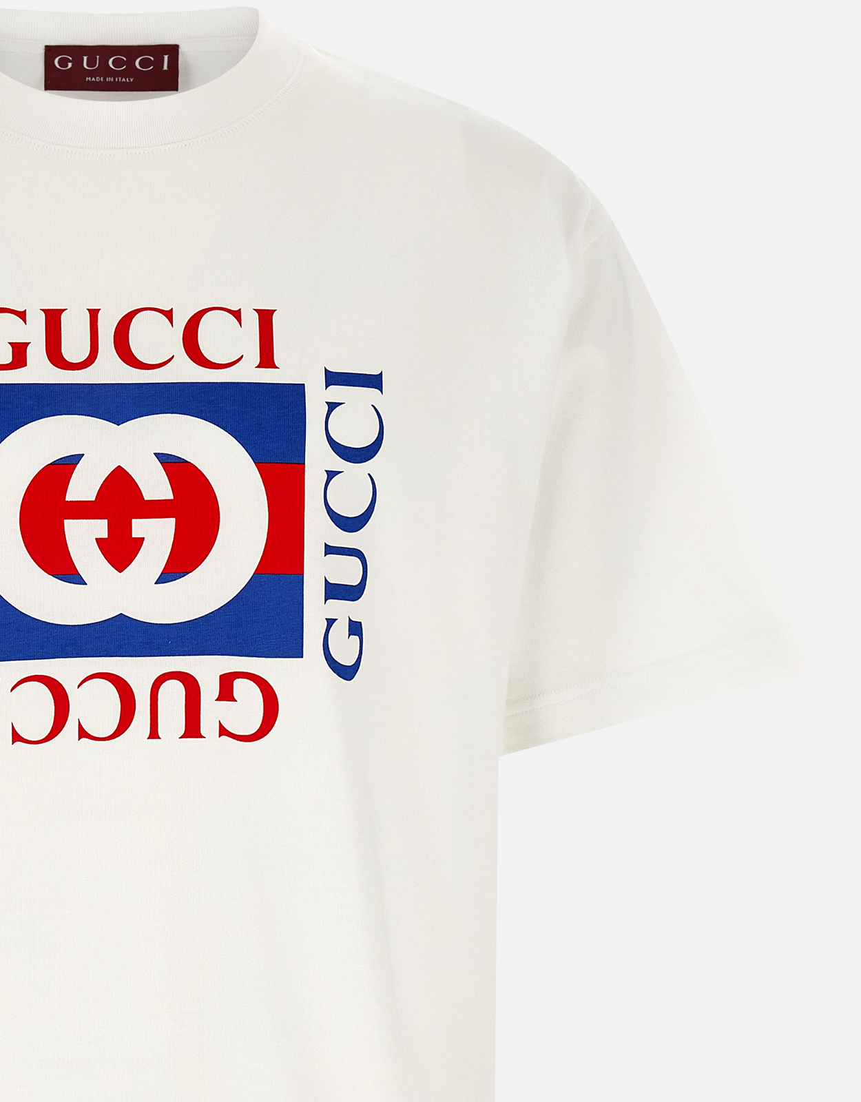 Gucci メンズロゴプリントコットンTシャツ (すべての新品) IFCHIC.COM