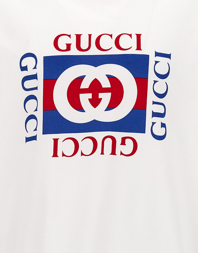Gucci メンズロゴプリントコットンTシャツ (すべての新品) IFCHIC.COM