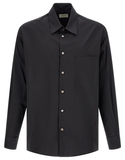 LEMAIRE メンズ Regular ウォッシュド コットン シルク シャツ (すべて