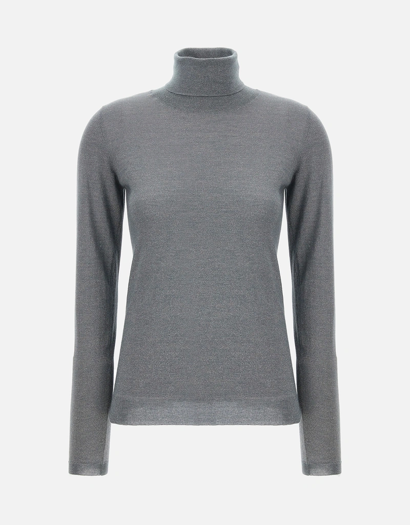 Brunello Cucinelli Sparkling カシミヤシルクブレンド タートルネック