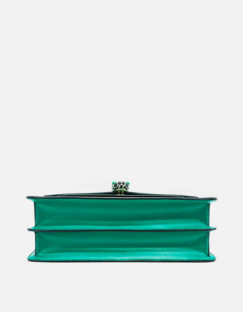 Bvlgari Serpenti Forever カーフレザー チェーン ショルダーバッグ