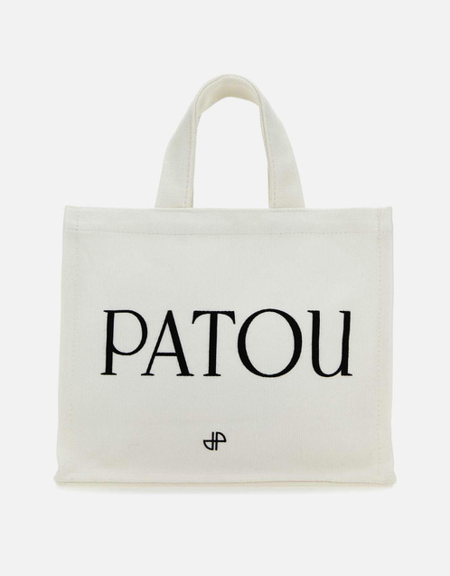 PATOU Market エコバッグ　ショッピングバッグ　バッグ Patou ホワイトコットンショッピングバッグ () IFCHIC.COM