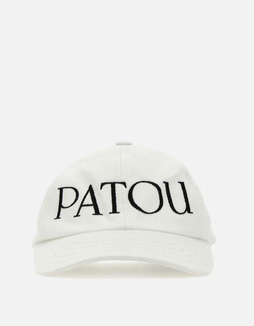 PATOU ベースボールキャップ ホワイト　M〜Lサイズ Patou ホワイトコットンベースボールキャップ () IFCHIC.COM